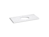 Silestone® 49" quartz vanity top with oval cutout