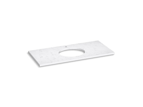 Silestone® 49" quartz vanity top with oval cutout