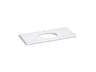 Silestone® 49" quartz vanity top with oval cutout