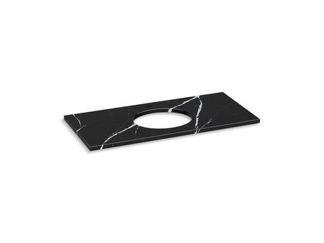 Silestone® 49" quartz vanity top with oval cutout
