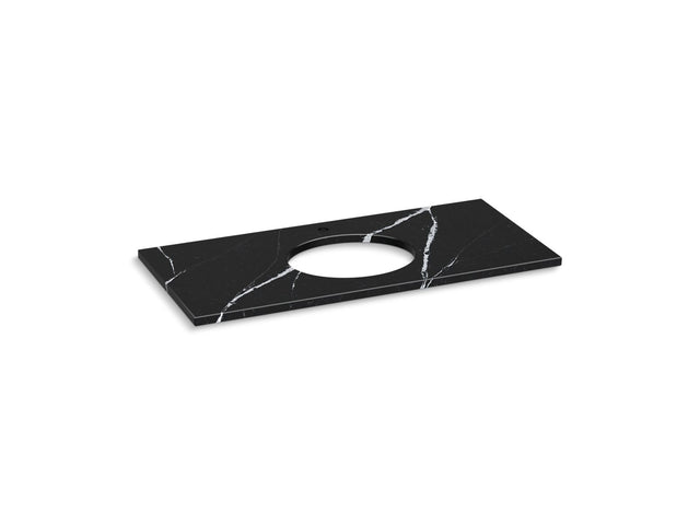Silestone® 49" quartz vanity top with oval cutout