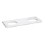 Silestone® quartz 61" vanity top with double oval cutouts
