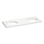Silestone® quartz 61" vanity top with double oval cutouts