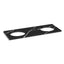 Silestone® quartz 61" vanity top with double oval cutouts