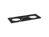Silestone® quartz 61" vanity top with double oval cutouts