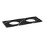 Silestone® quartz 61" vanity top with double oval cutouts