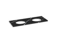 Silestone® quartz 61" vanity top with double oval cutouts