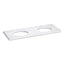 Silestone® quartz 61" vanity top with double oval cutouts