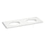 Silestone® quartz 61" vanity top with double oval cutouts