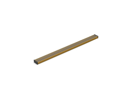 2-1/2" x 36" linear drain grate with lattice pattern