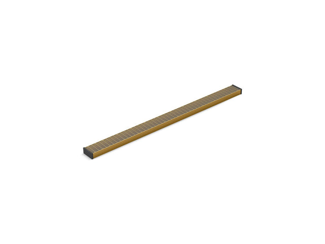 2-1/2" x 36" linear drain grate with lattice pattern