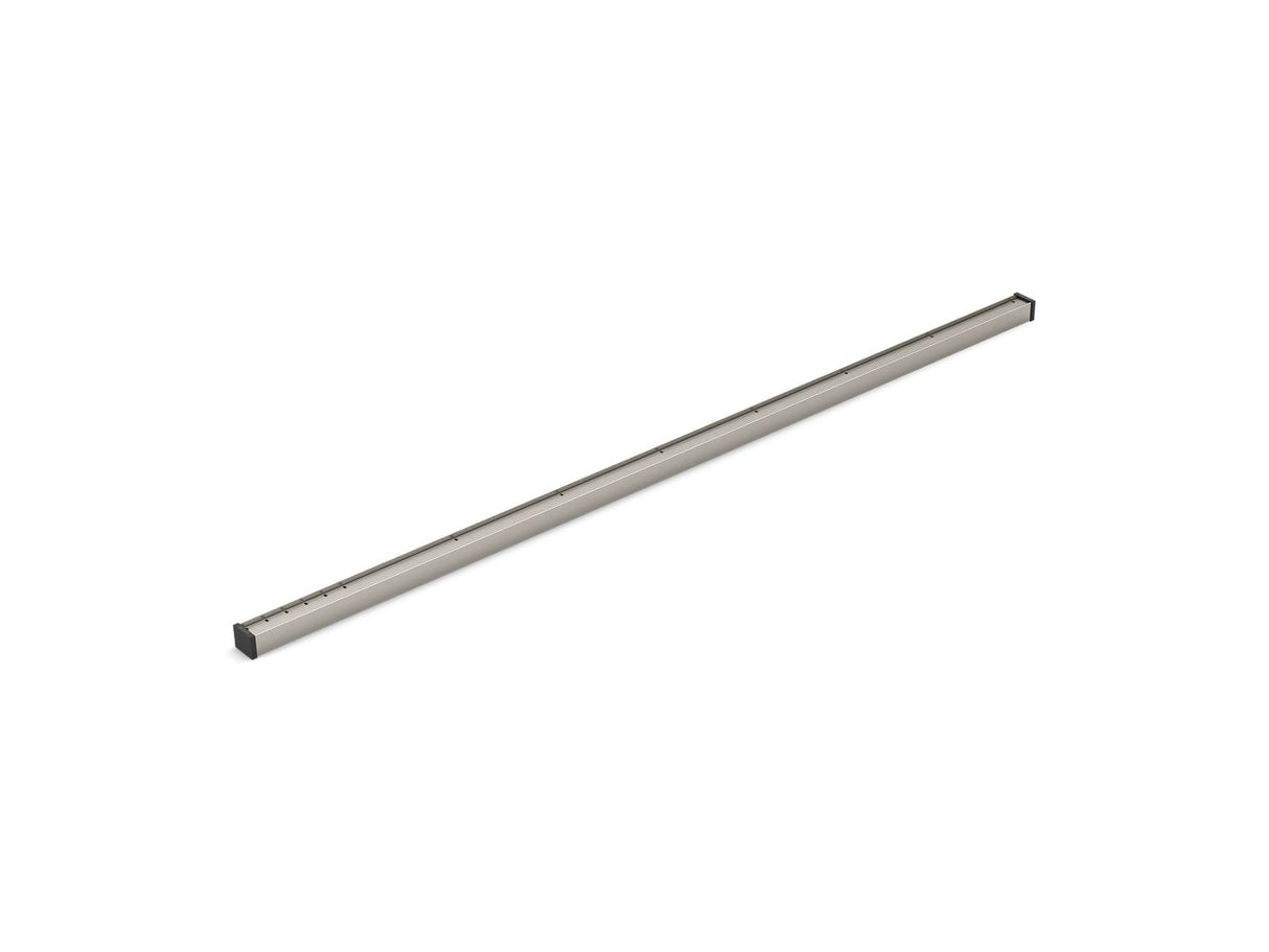 1-1/4" x 48" linear drain grate with tile-in panel