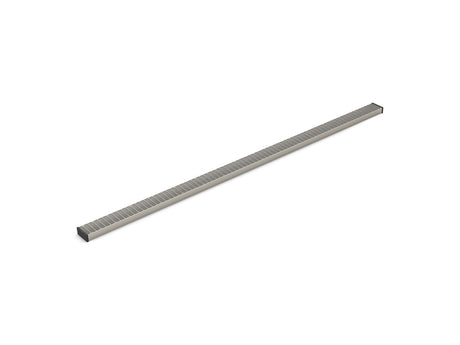 2-1/2" x 60" linear drain grate with lattice pattern
