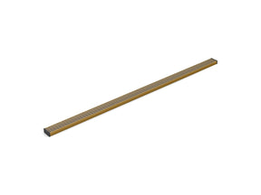 2-1/2" x 60" linear drain grate with lattice pattern