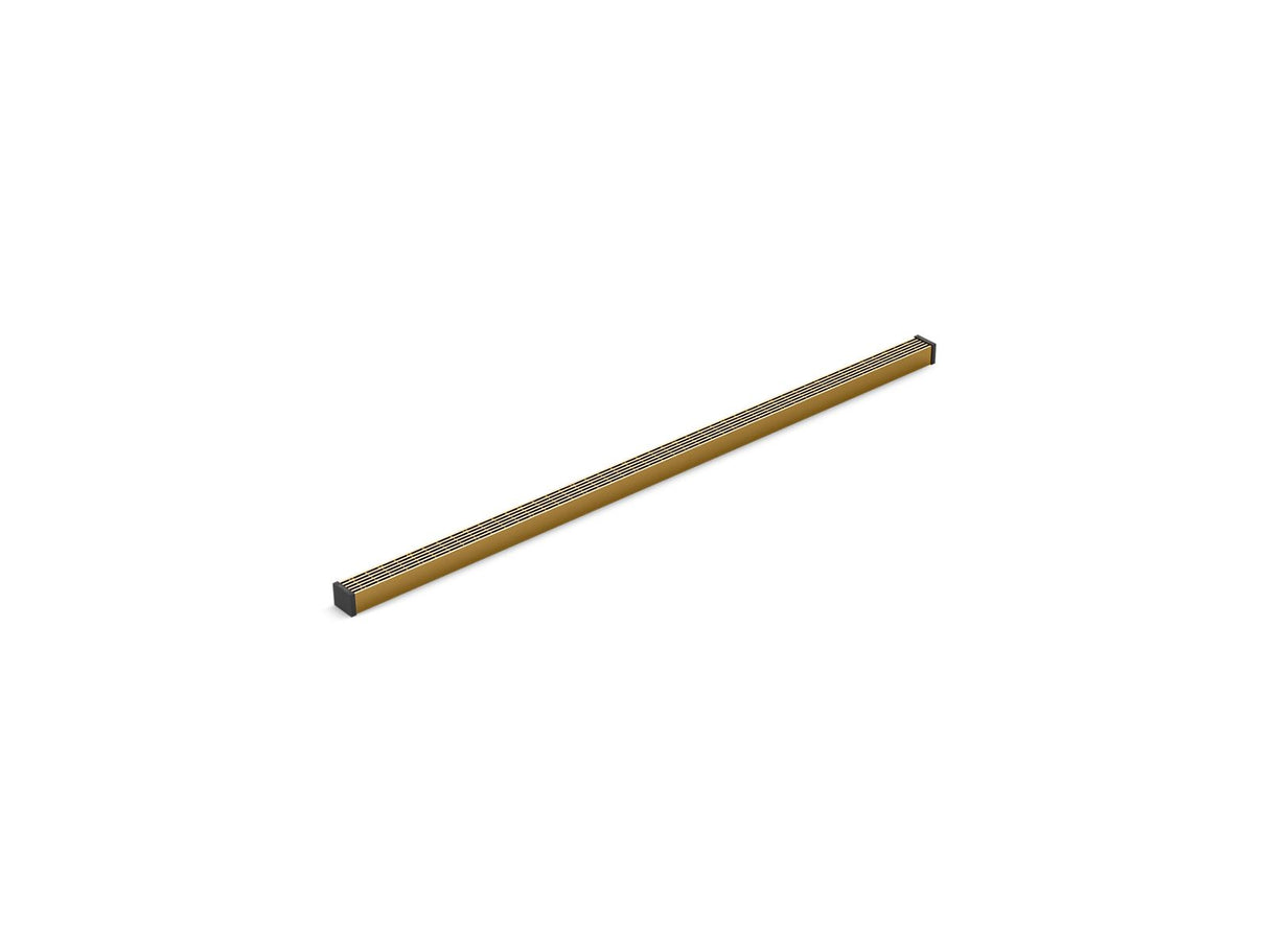 2-1/2" x 48" linear drain grate with lattice pattern