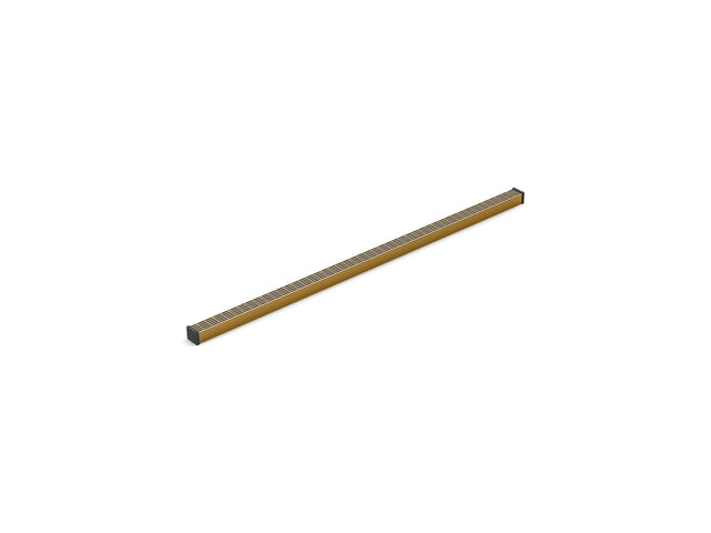 2-1/2" x 48" linear drain grate with lattice pattern