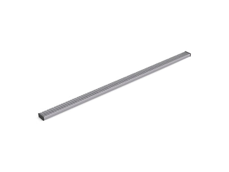 2-1/2" x 60" linear drain grate with lattice pattern