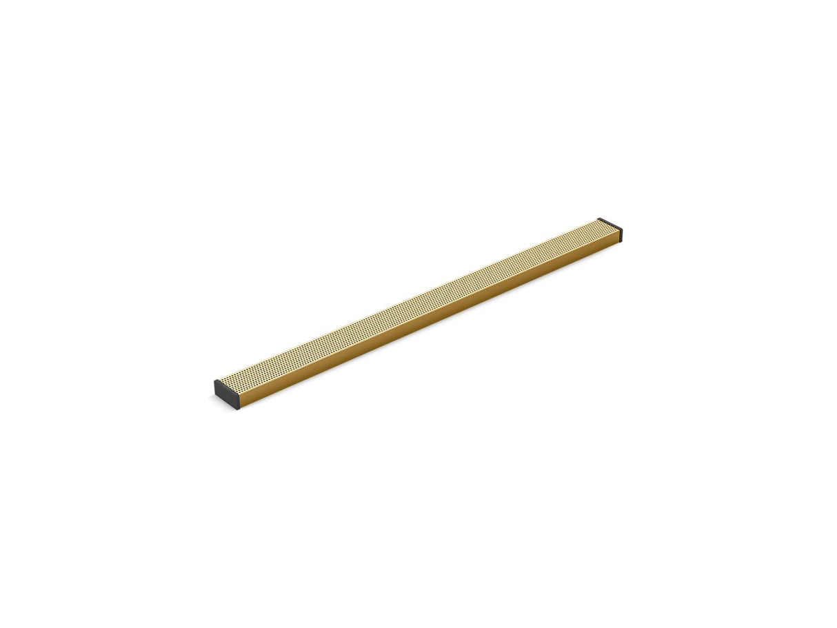 2-1/2" x 36" linear drain grate with perforated pattern