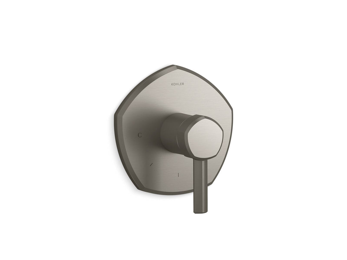 Occasion® MasterShower® temperature control valve trim with lever handle