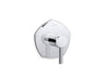 Occasion® MasterShower® temperature control valve trim with lever handle