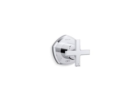 Occasion® MasterShower® volume control valve trim with cross handle