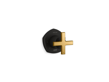 Occasion® MasterShower® volume control valve trim with cross handle
