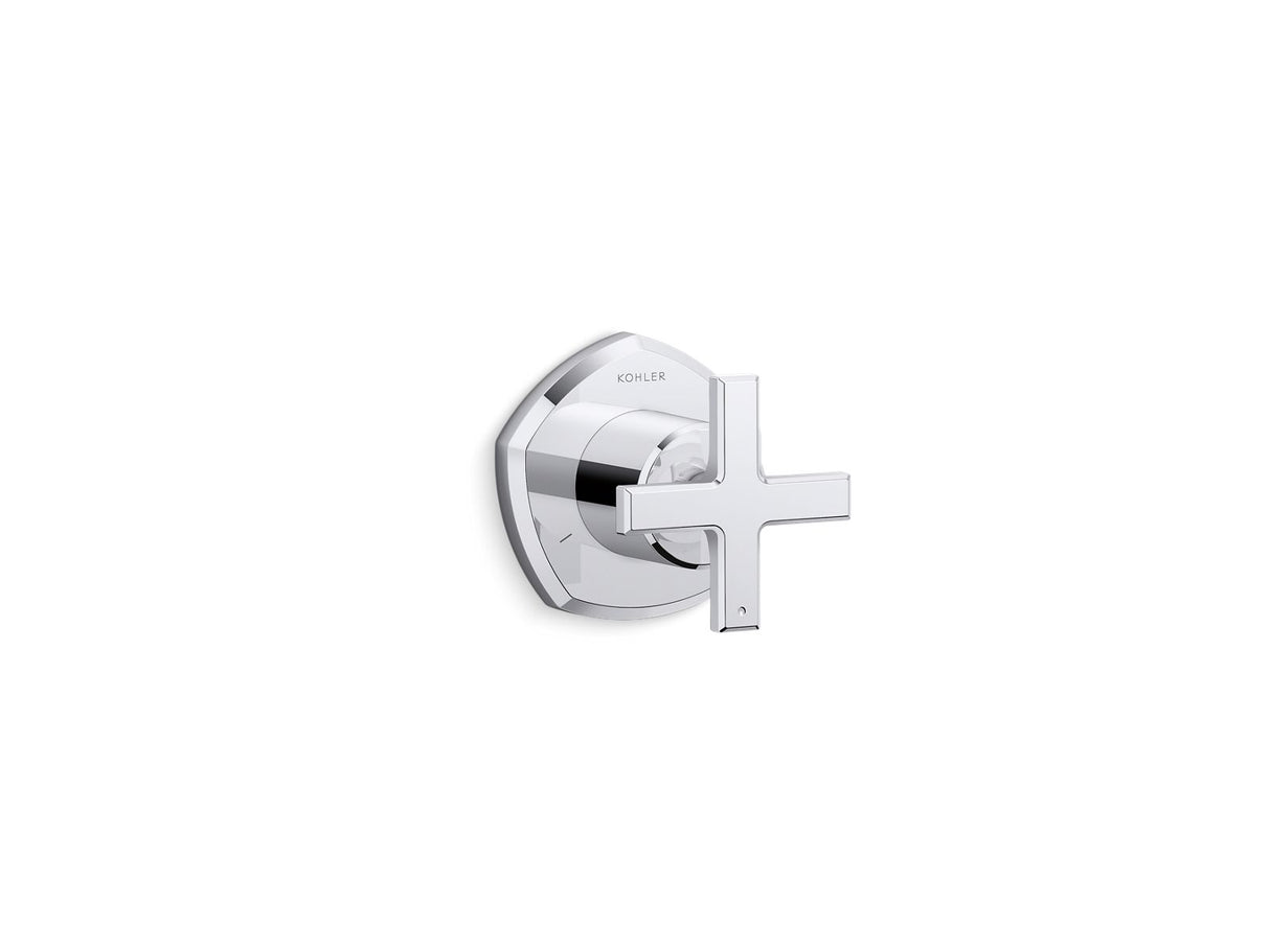 Occasion® MasterShower® transfer valve trim with cross handle