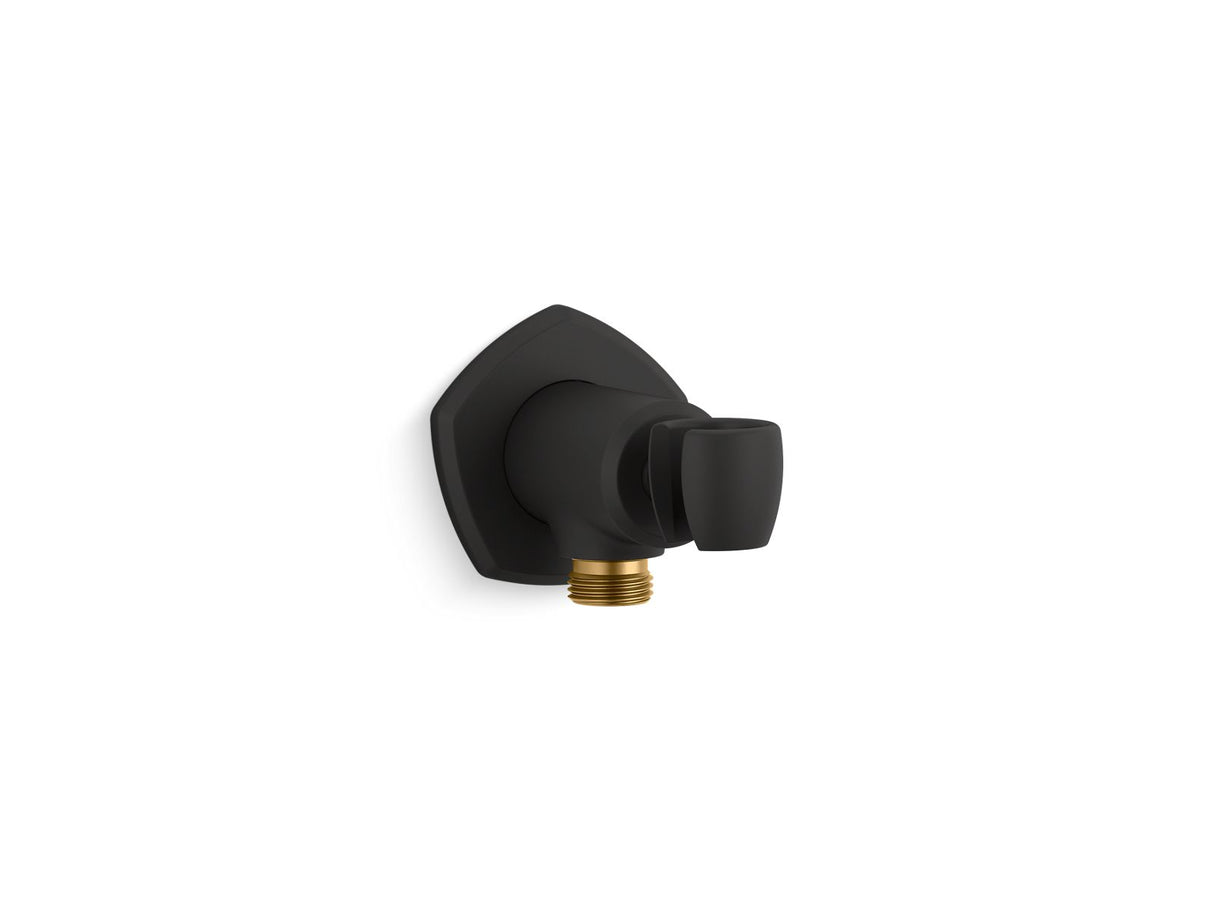 Occasion® Wall-mount handshower holder with supply elbow and check valve
