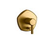 Occasion® Rite-Temp® valve trim with push-button diverter and lever handle