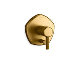 Occasion® Rite-Temp® valve trim with push-button diverter and lever handle