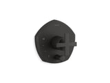 Occasion® Rite-Temp® valve trim with push-button diverter and cross handle