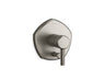 Occasion® Rite-Temp® valve trim with push-button diverter and lever handle