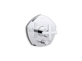 Occasion® Rite-Temp® valve trim with push-button diverter and cross handle
