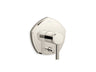 Occasion® Rite-Temp® valve trim with push-button diverter and lever handle