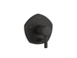 Occasion® Rite-Temp® valve trim with push-button diverter and lever handle