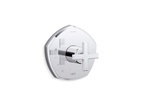 Occasion® Rite-Temp® valve trim with cross handle