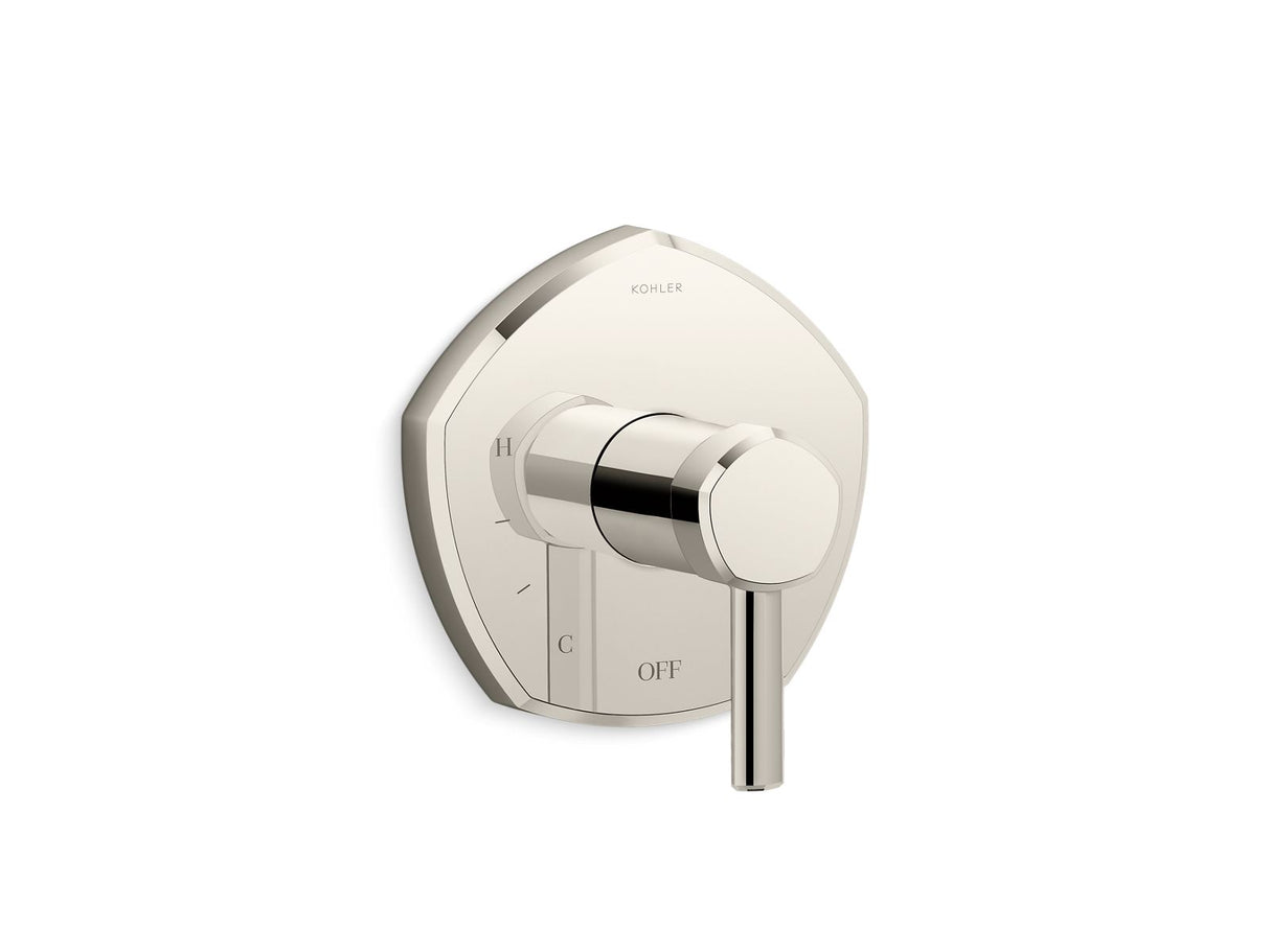 Occasion® Rite-Temp® valve trim with lever handle