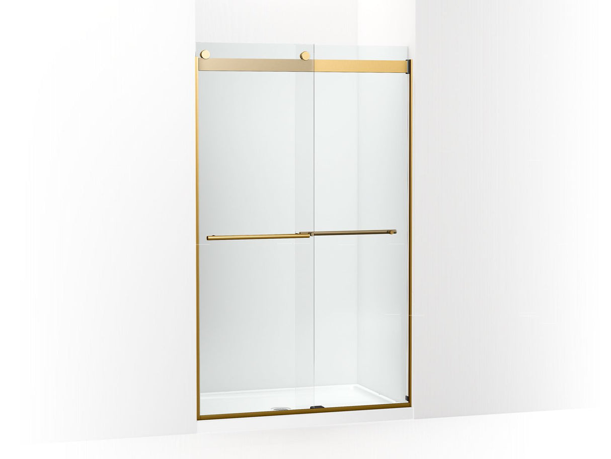 Levity® Plus 44-5/8"-47-5/8" W x 77.53" H bypass shower door with 5/16"-thick Crystal Clear glass