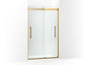 Levity® Plus 44-5/8"-47-5/8" W x 77.53" H bypass shower door with 5/16"-thick Crystal Clear glass