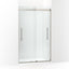 Levity® Plus 44-5/8"-47-5/8" W x 77.53" H bypass shower door with 5/16"-thick Crystal Clear glass