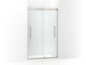 Levity® Plus 44-5/8"-47-5/8" W x 77.53" H bypass shower door with 5/16"-thick Crystal Clear glass