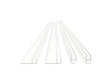 Sliding bath or shower door seal kit for 5/16"-thick glass