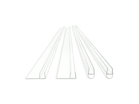 Sliding bath or shower door seal kit for 5/16"-thick glass