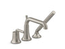 Tone™ Deck-mount bath faucet with handshower