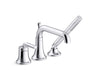 Tone™ Deck-mount bath faucet with handshower