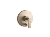 Composed® Rite-Temp® valve trim with push-button diverter and lever handle