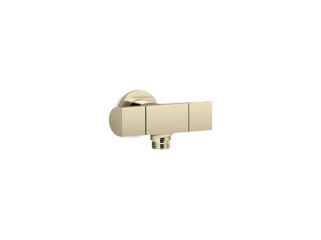 Exhale® Wall-mount handshower holder with supply elbow and volume control