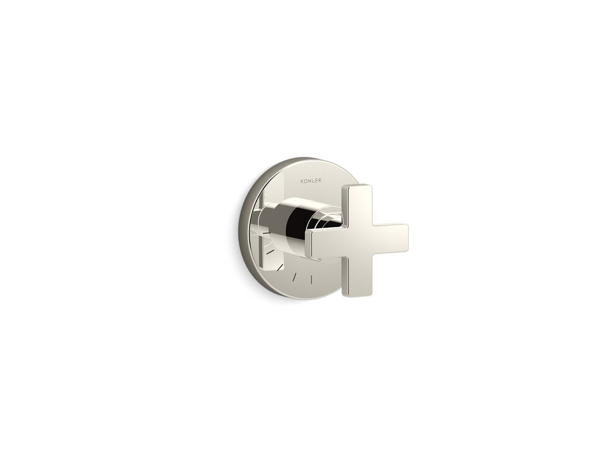 Composed® MasterShower® volume control valve trim with cross handle