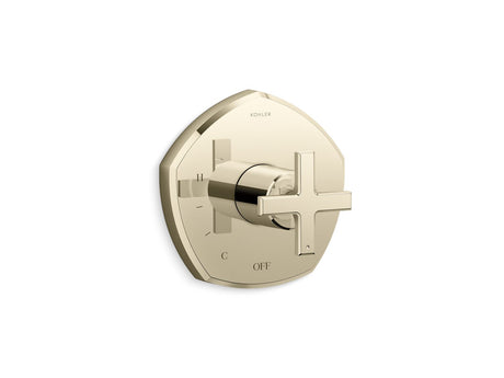 Occasion® Rite-Temp® valve trim with cross handle