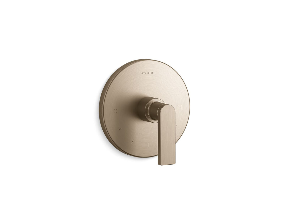 Composed® MasterShower® temperature control valve trim with lever handle
